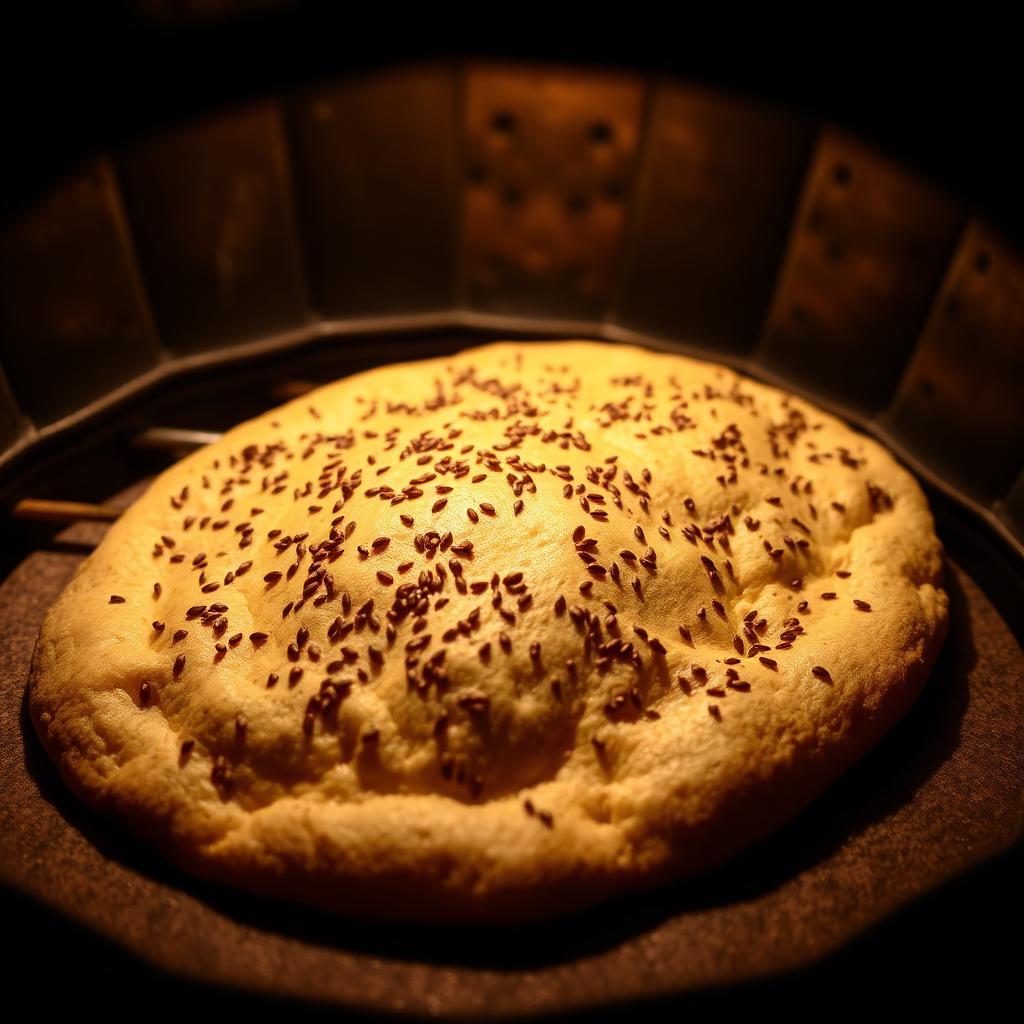 Fresh tandoori naan